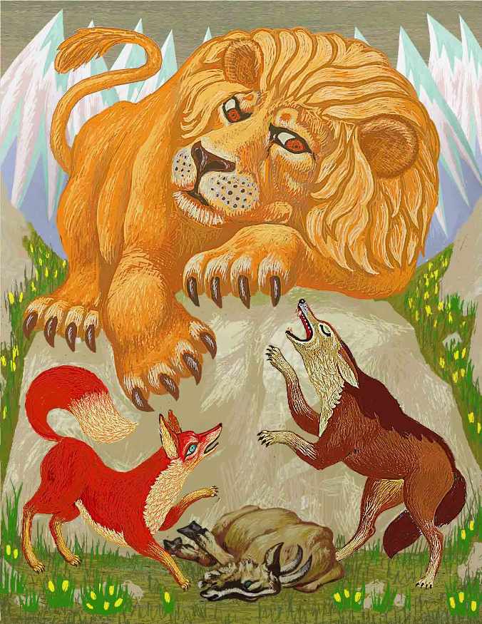 The Lion the Jackal and the Fox